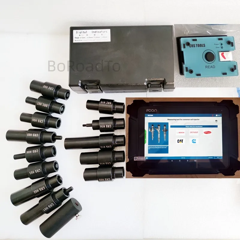 CRM902B Stage 3 Diesel Common Rail Injector Solenoid Stroke AHE RLS Tester Injector Precision Repair System with Tablet Computer