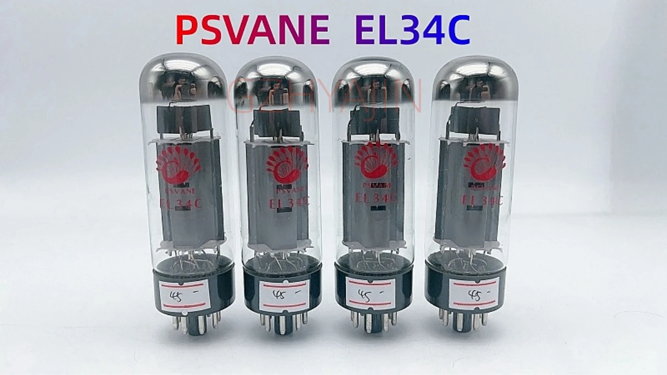 หลอด psvane EL34C คู่ EL34คู่อะไหล่6L6 6CA7สำหรับหลอดสุญญากาศเครื่องขยายเสียง HiFi แอมป์ gratis ongkir เสียง