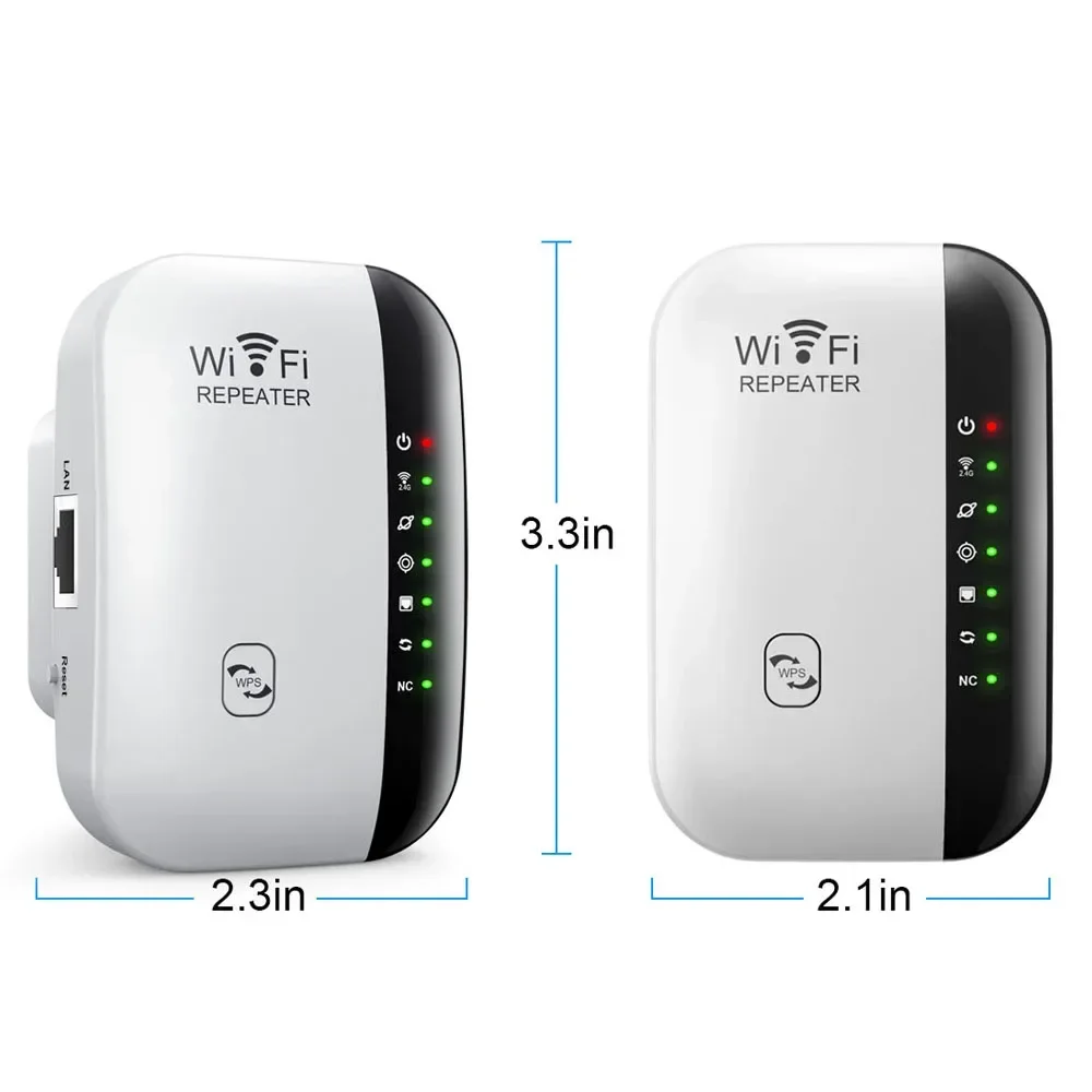 Gloednieuwe Derde Generatie Zeven-Lamp 300Mbps Draadloze Wifi Repeater 2.4G Router Range Extender Wi-Fi Signaalversterker Home