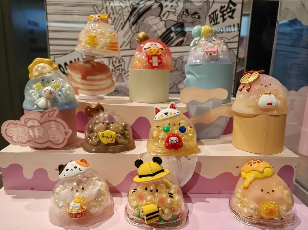 

Water Wave Egg Sandwich Full Series Cute Blind Box Heart Figure Mysterious Surprise Gen2 Collection Statue Girly Box Decoration