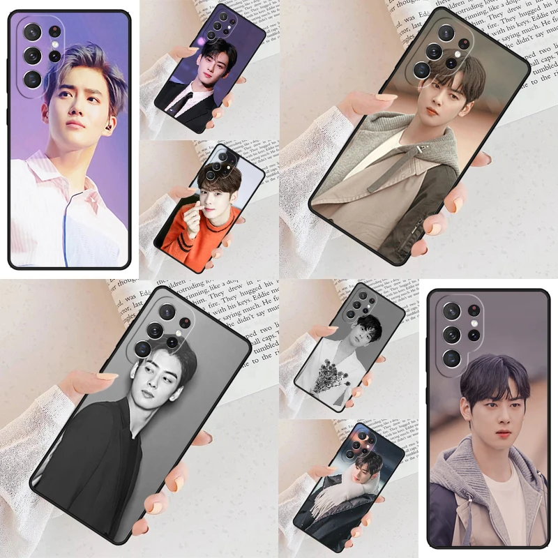 Cha Eunwoo True Beauty Lee Suho Phone Case For Samsung Galaxy S24 S23 S22 S21 Ultra S10 Note 10 Pro S20 Plus FE S9 S8 Cover