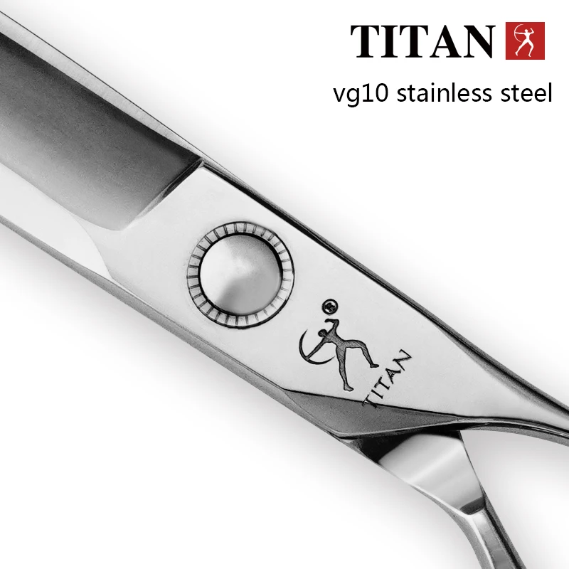 Titan-Tijeras profesionales de peluquería vg10, herramienta de barbero de acero inoxidable, 6,0 pulgadas