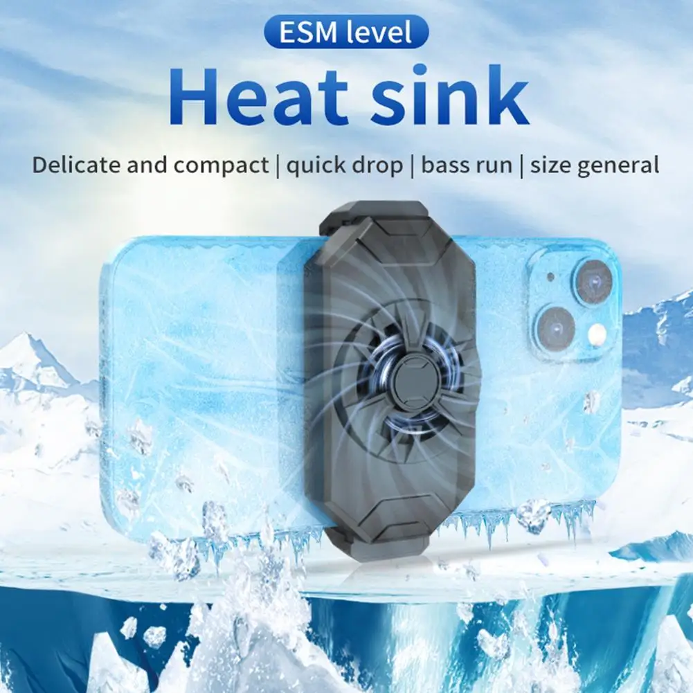 Mobile Phone Cooler Cooling Fan Radiator Universal Mini Game Cooler Cell Phone Cool Heat Sink For IPhone