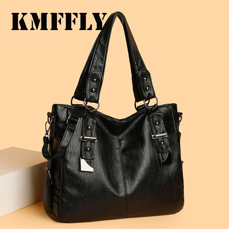 Top Quality Soft Leather Female Crossbody Hand Bag Elegant Two Layers Shoulder Bags for Women Casual Purses and Handbags 2026