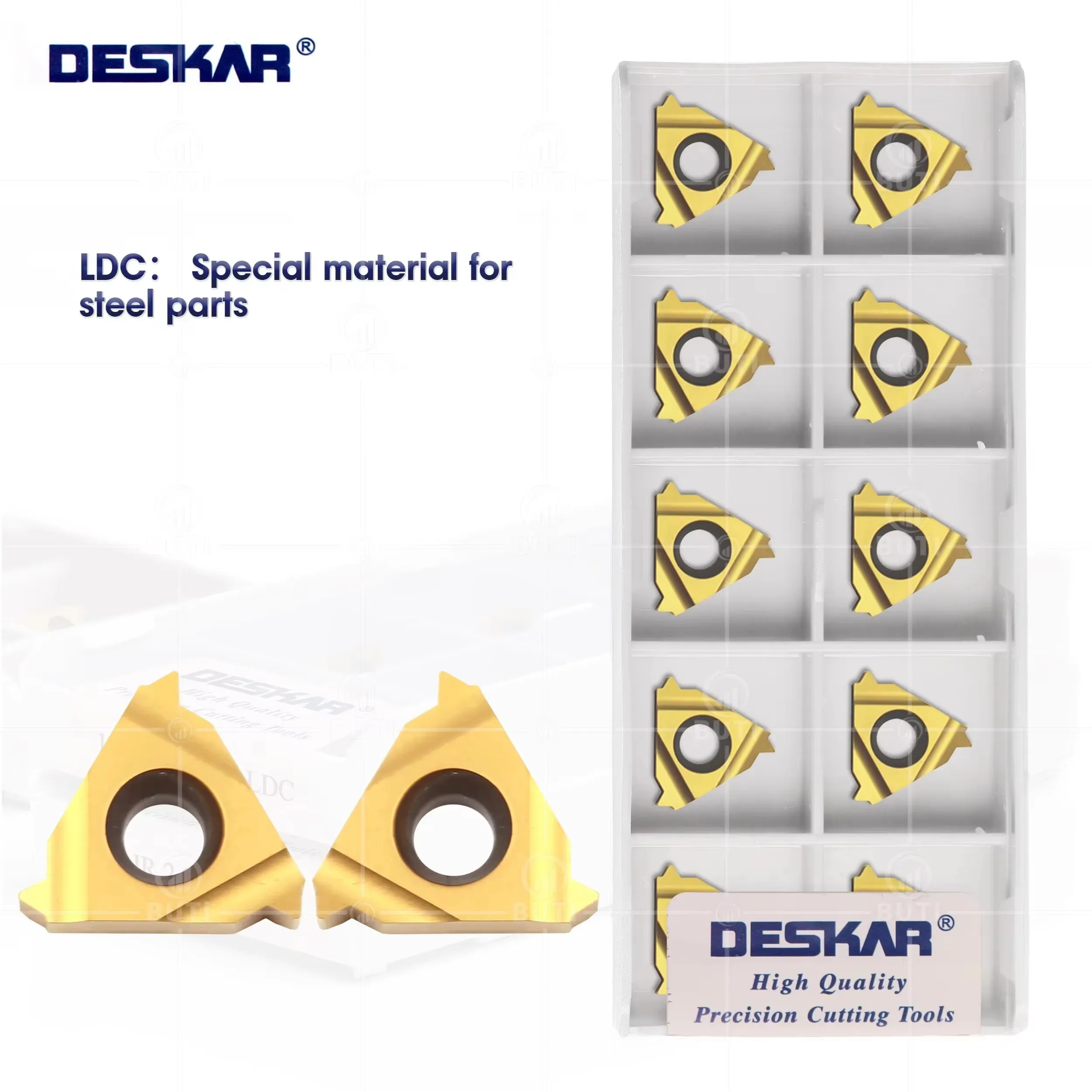 

DESKAR 100% Original 16ER 16IR 1.0 1.25 1.5 1.75 2.5ISO 3.0ISO 3.5ISO LDC Numerical Control Lathe Carbide Inserts Cutting Tools