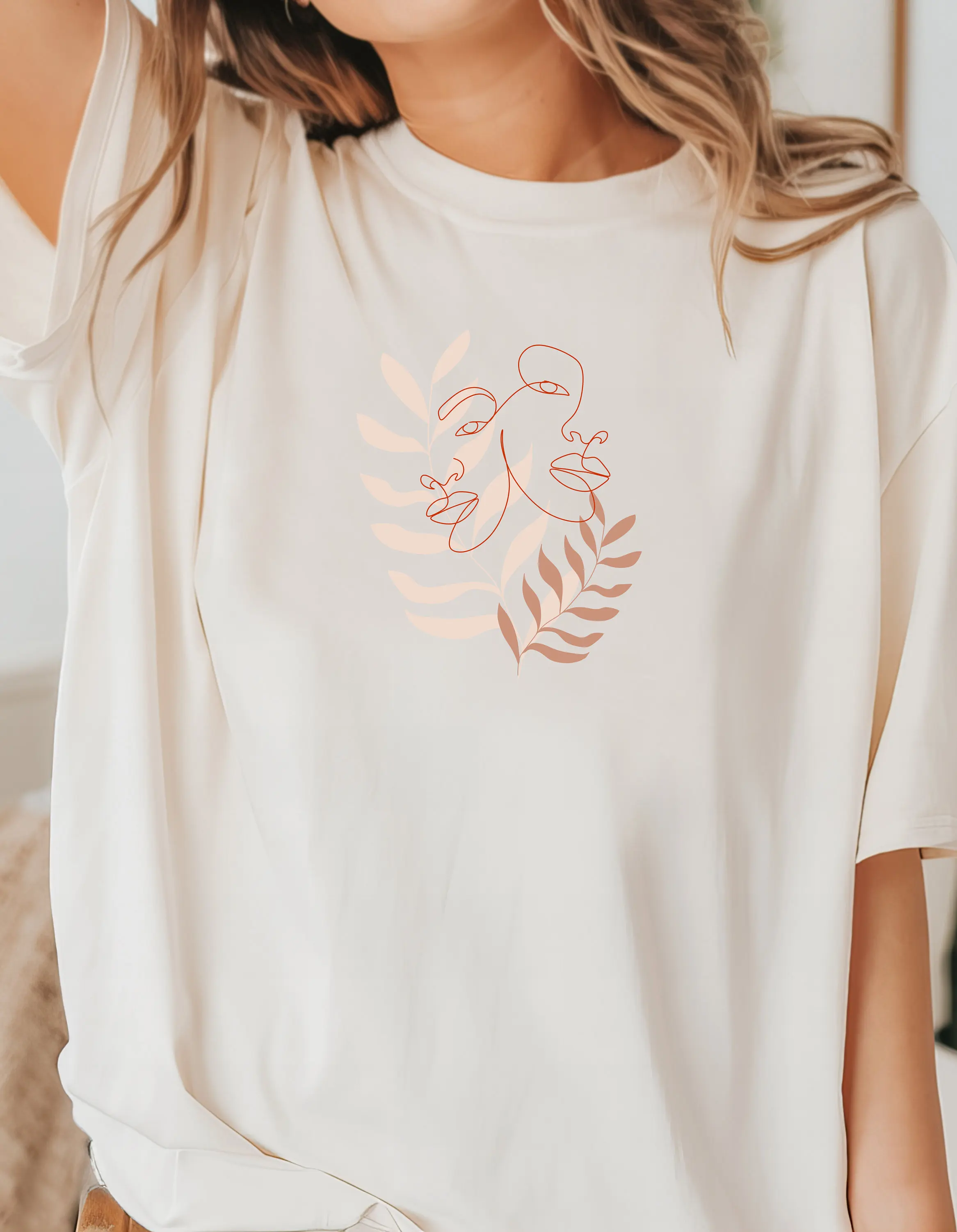 Boho Floral Woman Softstyle T Shirt Bohemian