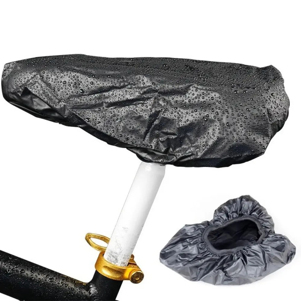 Waterproof Bicycle Saddle Protector Reusable Dustproof Bike Seat Rain Cover Universal PVC Bike Saddle Cover for MTB Road