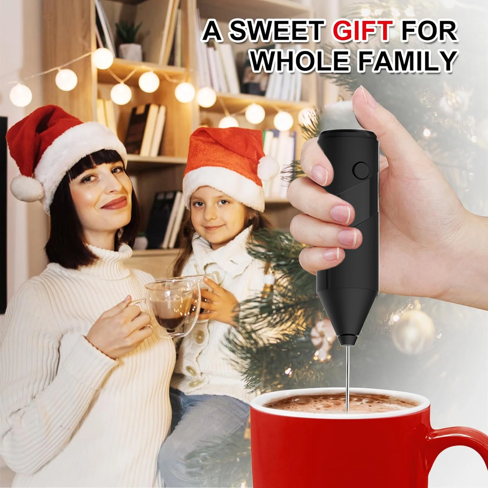 휴대용 전기 우유 거품기 강력한 우유 거품기 커피 라떼 및 우유에 적합