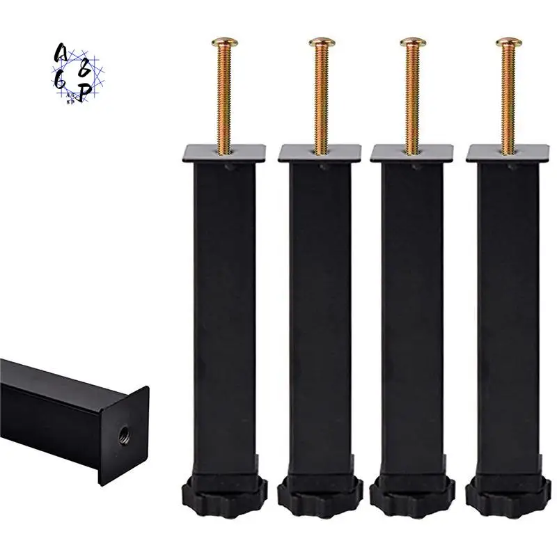 

A68P-4 шт. ножки кровати в рубчик, регулируемая высота от 20 до 22 см, сверхмощный центральный каркас кровати, ламельные ножки