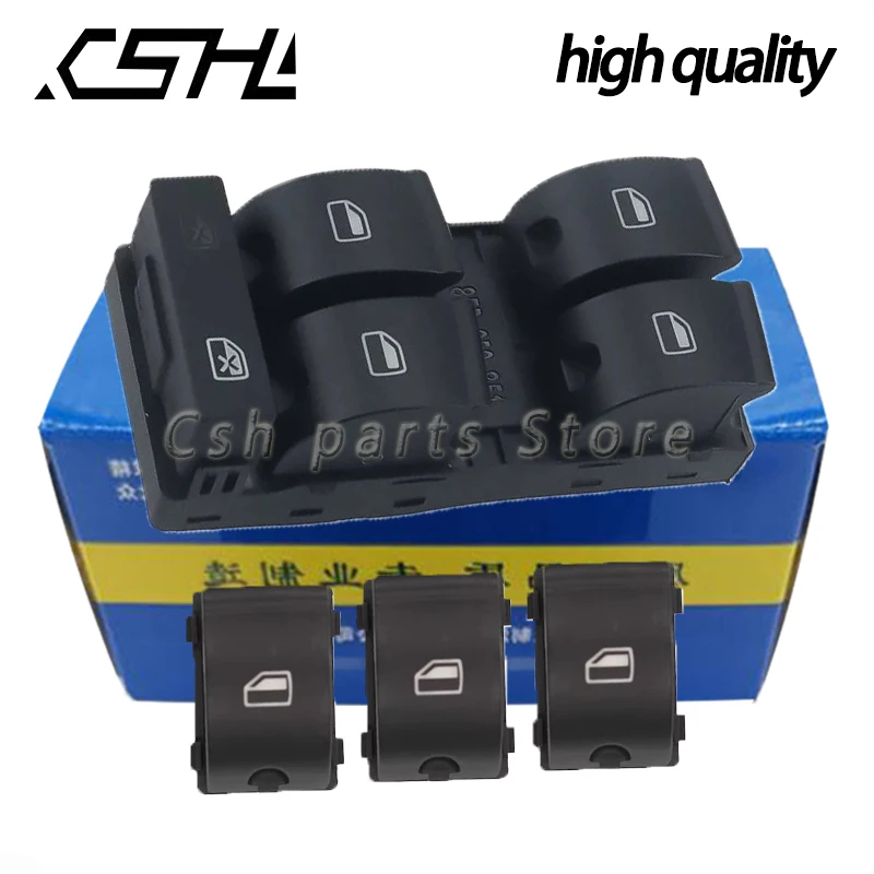 8E0959851 Car Electric Power Master Window Switch Button For AUDI A4 B7 Avant S4 EXEO ST 8E0959855 8E0959851B 8E0959851D