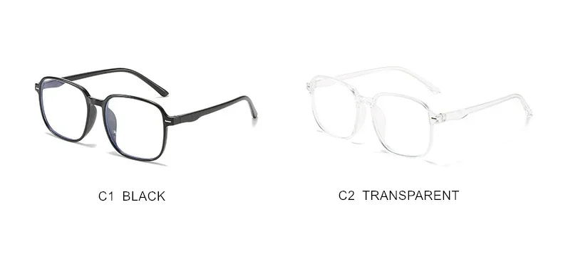 Photochrome Anti Blue Ray Myopie Gläser Frauen Männer Übergroßen Quadratischen Rahmen Kurzsichtig Brille Rezept-0,5 zu-10 F515 – Detail 13