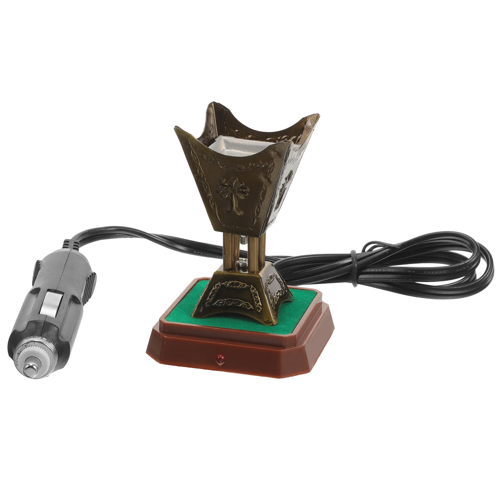 

Electric Car Burner Sandalwood Iron Censer Electric Incense Burner Office Freshener Retro Metal Decor