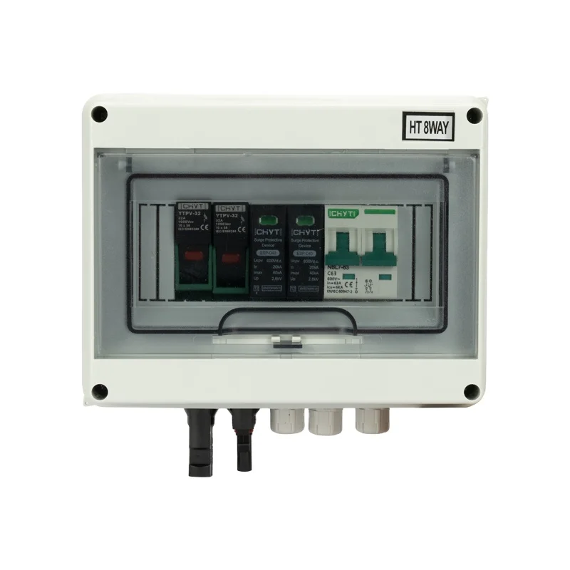 2PCS 2024 New YTPV1-1 IP65 1 In 1 OUT 1 Strings Array 3KW 16A 500V DC Solar PV Array Combiner Box