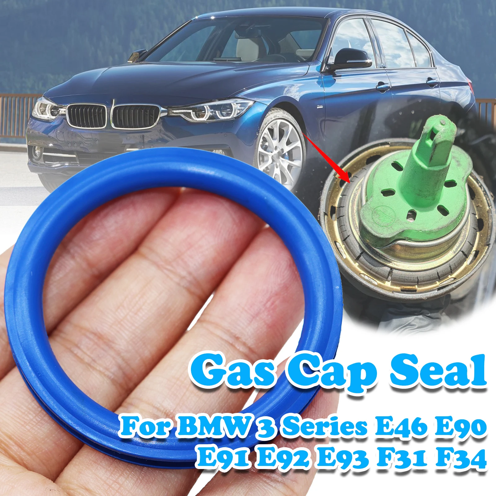 

Tank Cap Seal For BMW 3 Series E46 E90 E91 E92 E93 F31 F34 Tank Cover Neck Repair O-ring Rubber Gasket Washer V Shape Replace