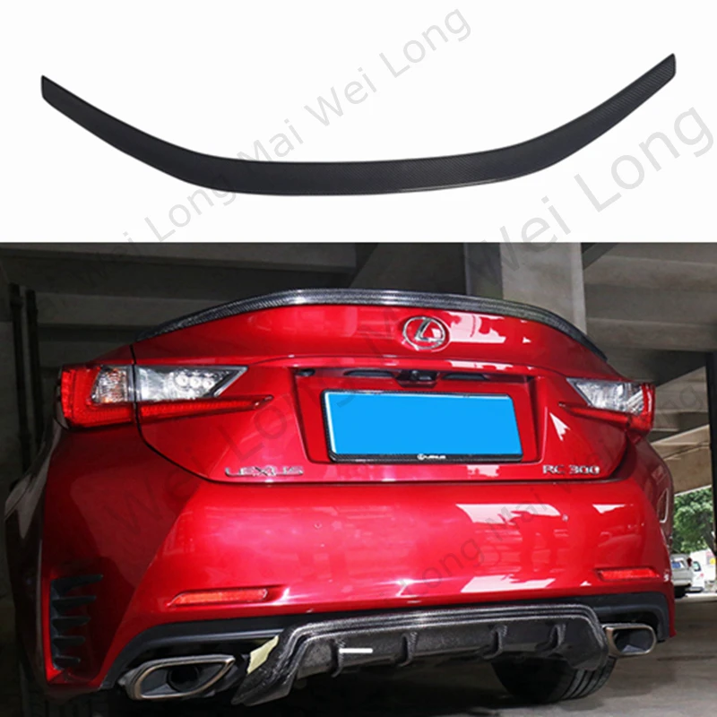 For Lexus Rc300 200t Rc350 Spoiler 2015 2016 2017 Rc200 Carbon Fiber Rear Trunk Wing Spoiler Carbon Fiber