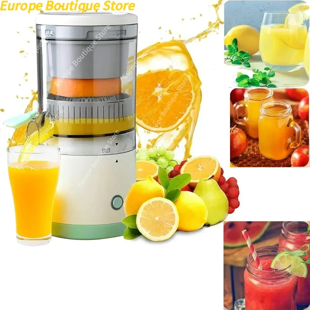 Image of Spremiagrumi elettrico portatile Spremiagrumi elettrico Spremiagrumi Spremiagrumi Spremiagrumi domestico Frullatore di limone arancione Ricarica USB Cucina cod004