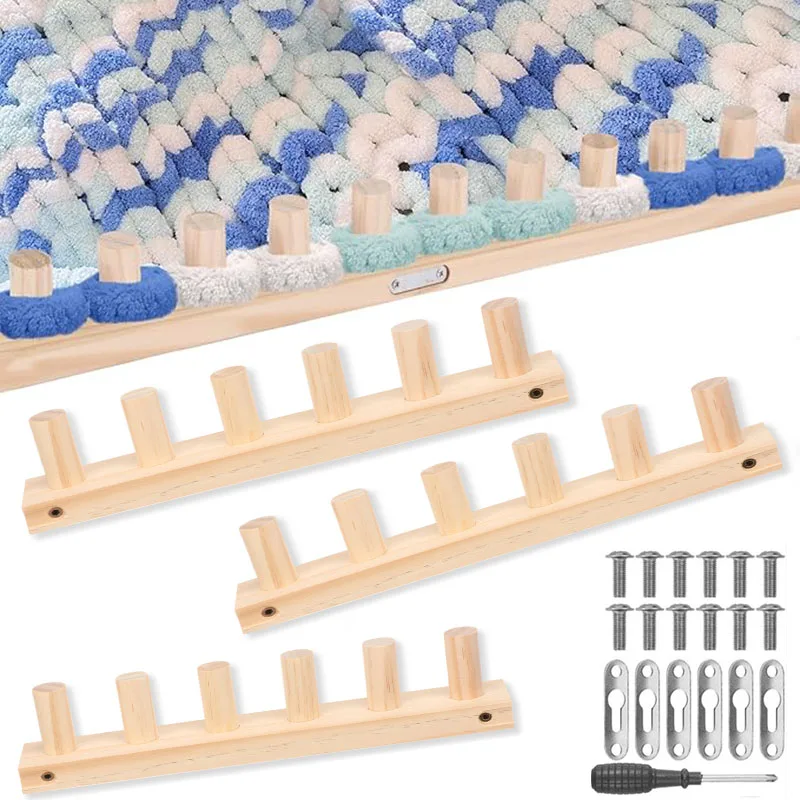 

Деревянный ткацкий станок, массивное вязальное одеяло, машина для рукоделия, инструмент для ручного вязания, ткацкий набор ручной работы для изготовления одеял, поделок