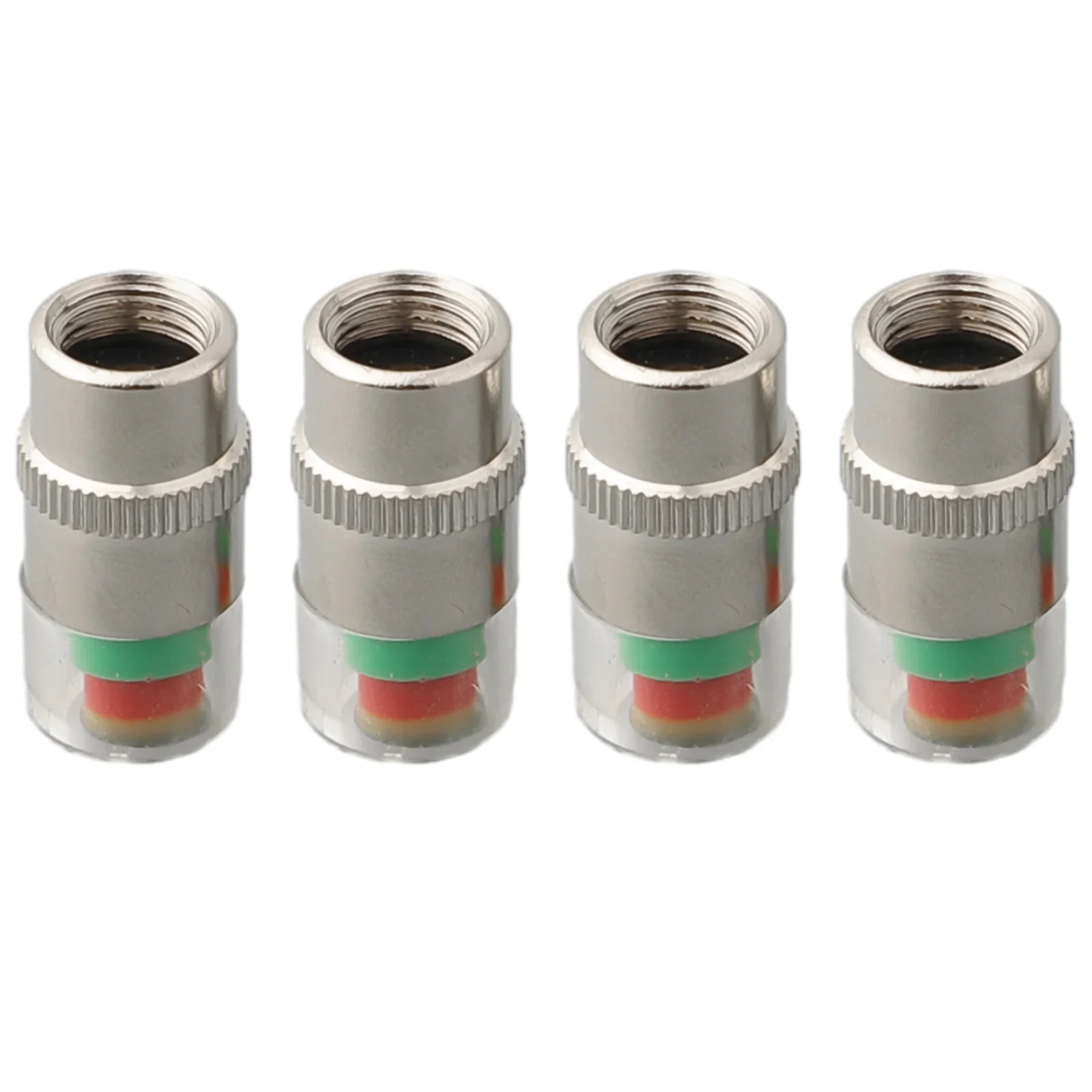 Ensure Tire Safety  Visual Indicator for Low Pressure 4 PCS Car Auto Tire Pressure Test Monitor Valve Stem Cap Sensor