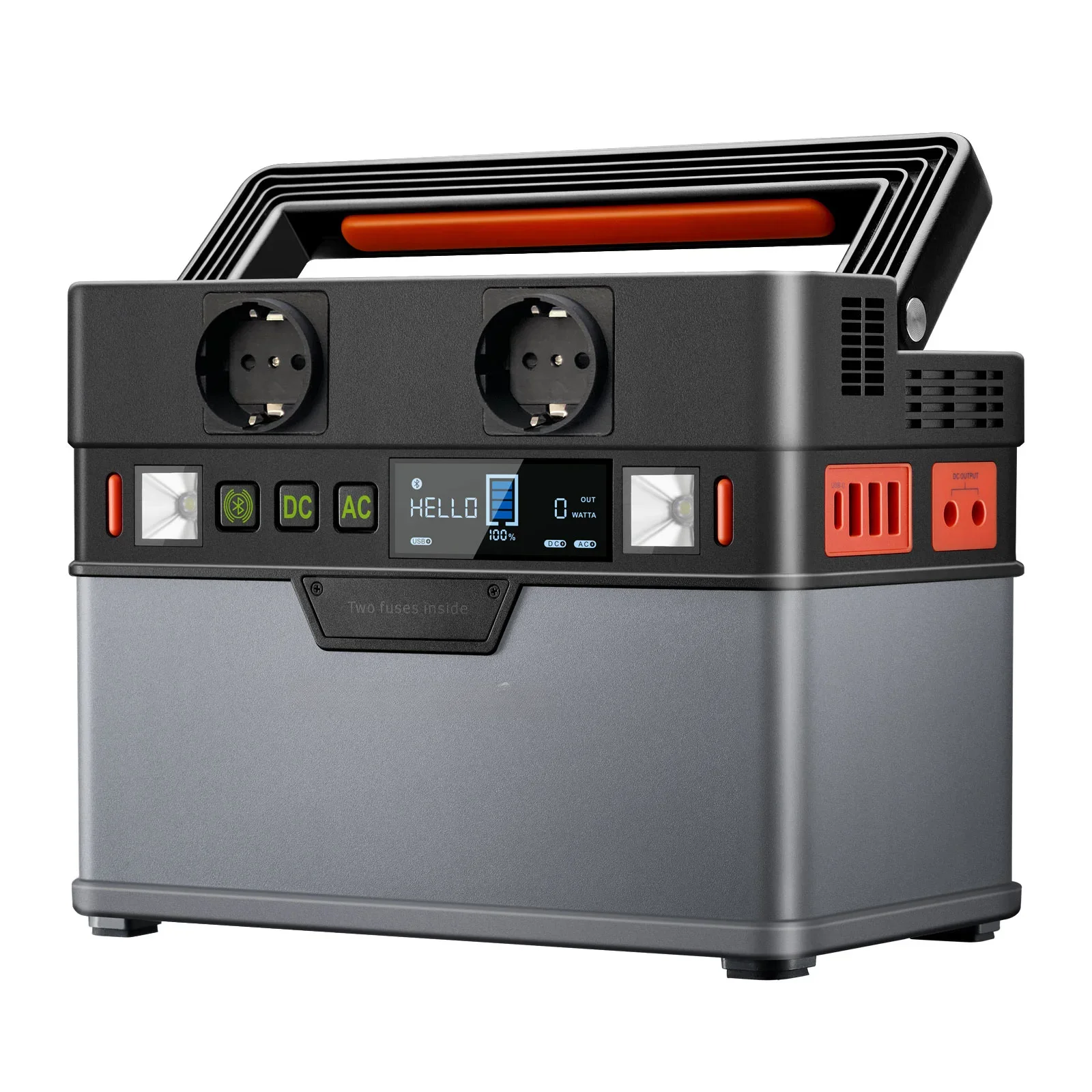 Portable Power Station 288Wh / 78000mAh Mobile Power Supply Solar Generators 300W Battery Power Storage