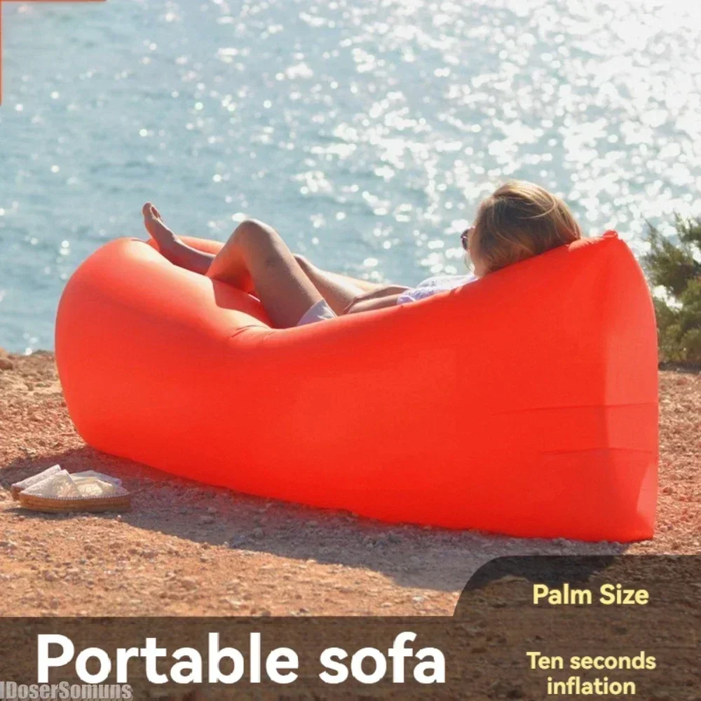 Sofa Bag Portable Camping Inflatable Sofa Air Sleeping Bag Lunch Break Mattress Music Festival Concert Recliner Outdoor Air Lazy