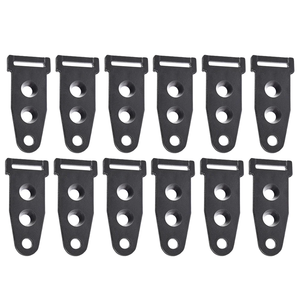 

10 Pcs Tent Adjustment Buckle Webbing Fixer Rod Connector Camping Supply Plastic Accessories Canopy Pole Tents