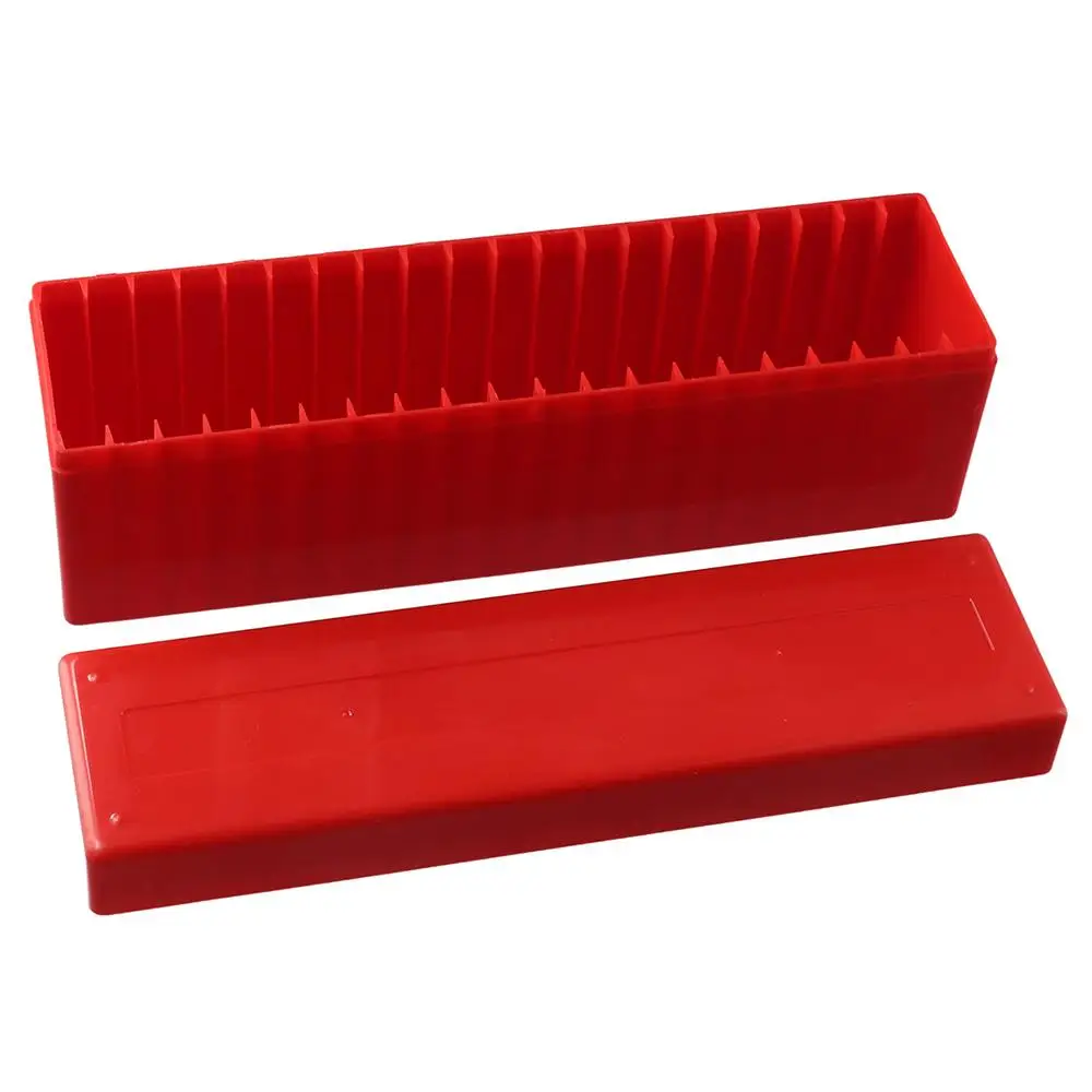 

20 Slab Coin Plastic Rating Evaluation Boxes 10.4 X 3.5 X 2.7 Inches Red Plastic Storage Boxes Collection Boxes Office