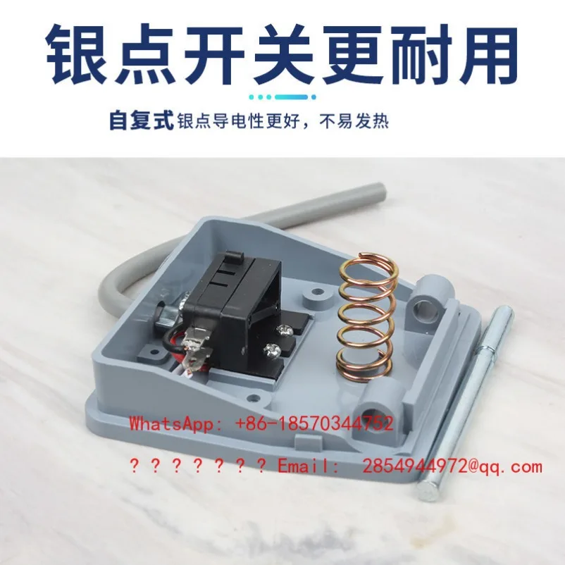 L Iron Shell Foot Switch TFS-1 with Wire 2 Meters 2 Core 3 Core Plug Self-repeating Machine Tool Controller Pedal Switch