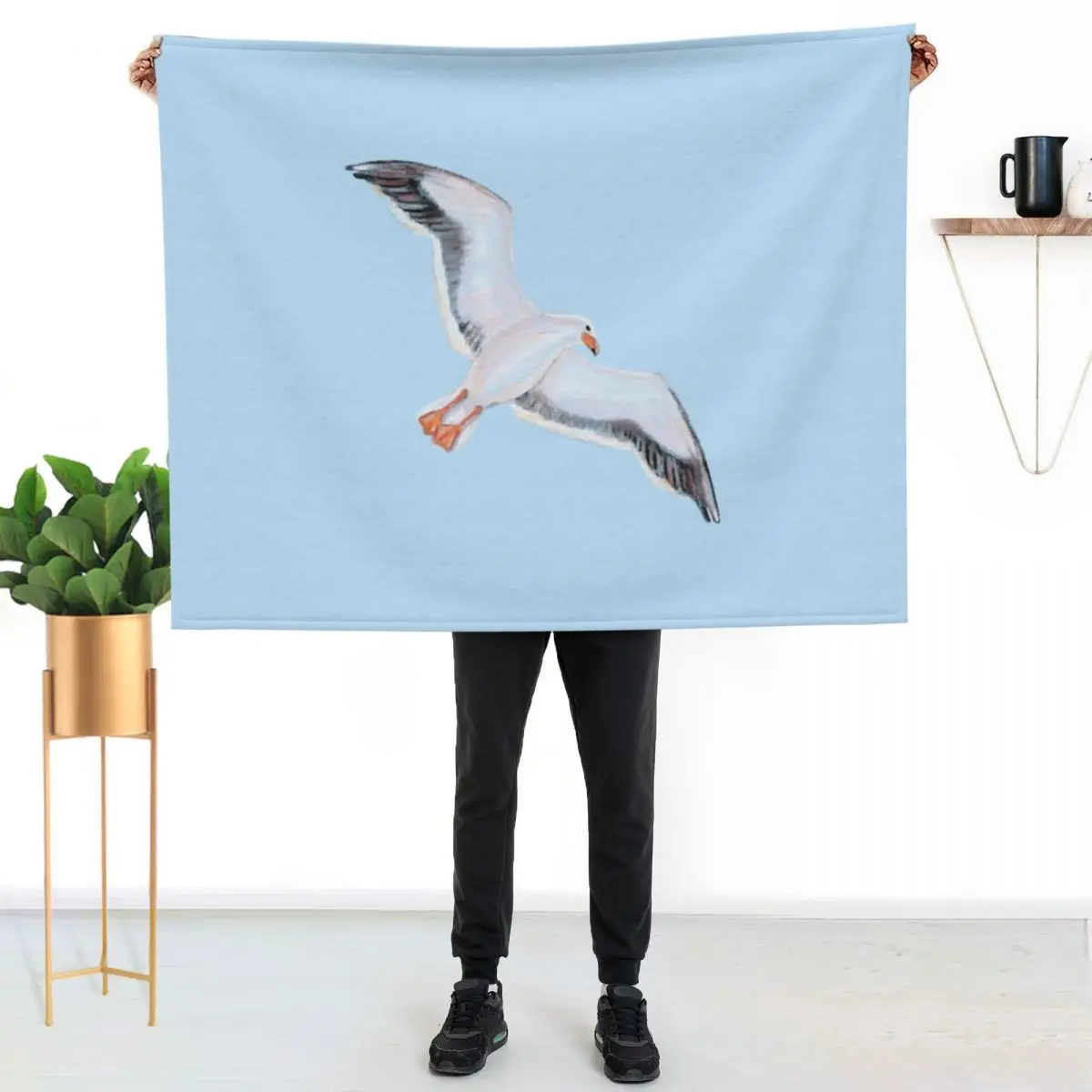 

The seagull Throw Blanket All Season Soft Lightweight Blanket for Home