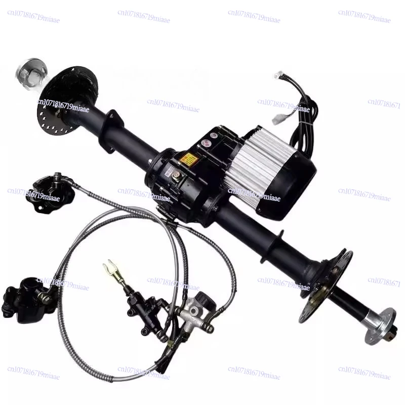 Modified Four-wheel Electric Beach Car Kart Accessories Shaft Drive Differential Rear Axle 48V/60V Motor Tooth Bag
