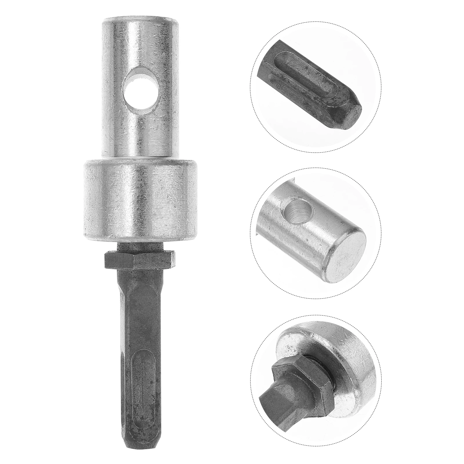 

Drill Bit Adapter Converter Garden Chuck Key Screwdriver Bits Earth Auger Round Durable Steel Impact Driver Non Quick