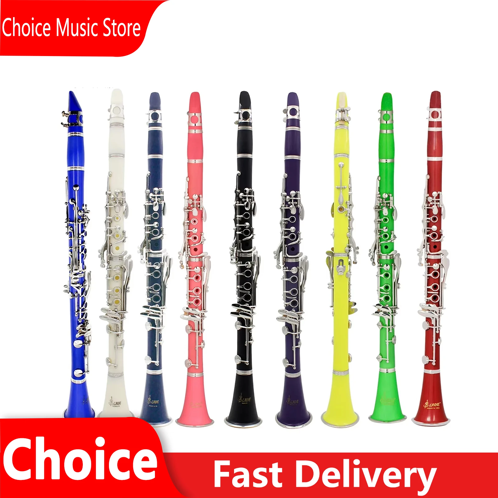 

SLADE Bb 17 Keys Clarinet Bakelite Woodwind Musical Instruments Clarinet Blackwind With Box Reed Perform Instruments