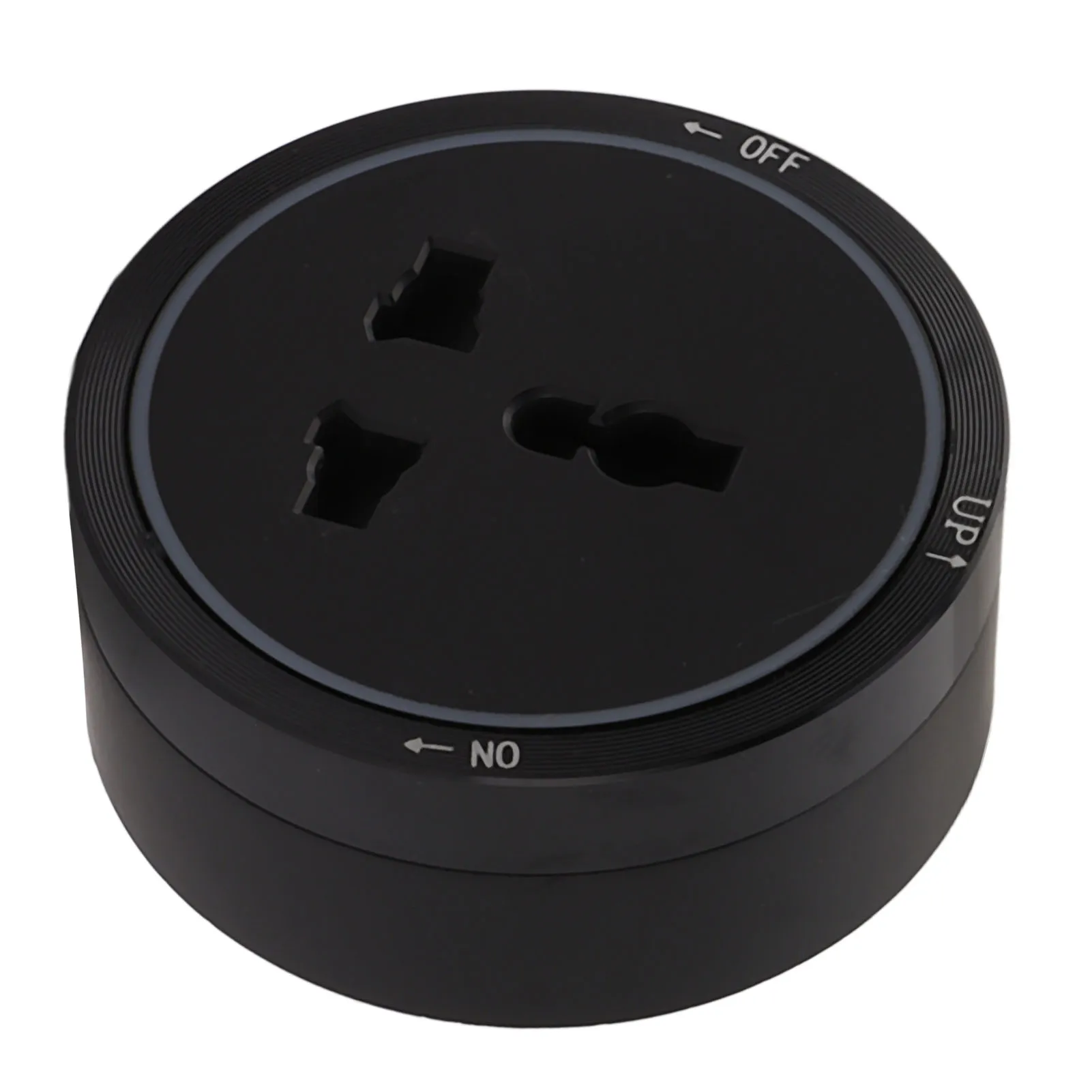 Electrical Outlet Track Socket Black Horizontal Removable Electrical Wall Extension Outlets Adapter for Household EU Plug 250V