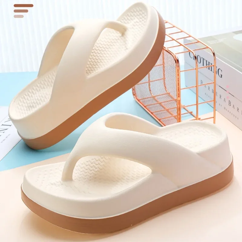 Woman Flip Flops Popular Design Shoes 2025 Trend Casual Platform Sandals Non-slip Outdoor Slippers Unique Features Flat Sandals