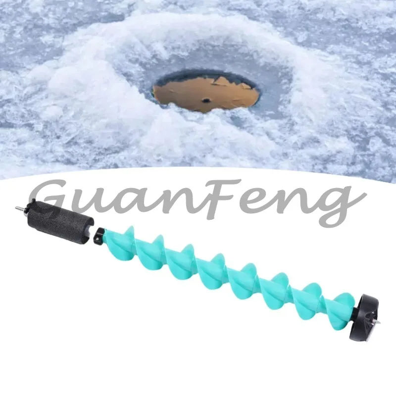 5‑Inch Nylon Ice Auger Drill Bit With Float & Universal Adapter Deep‑Water Ice‑Fishing Drill Bit
