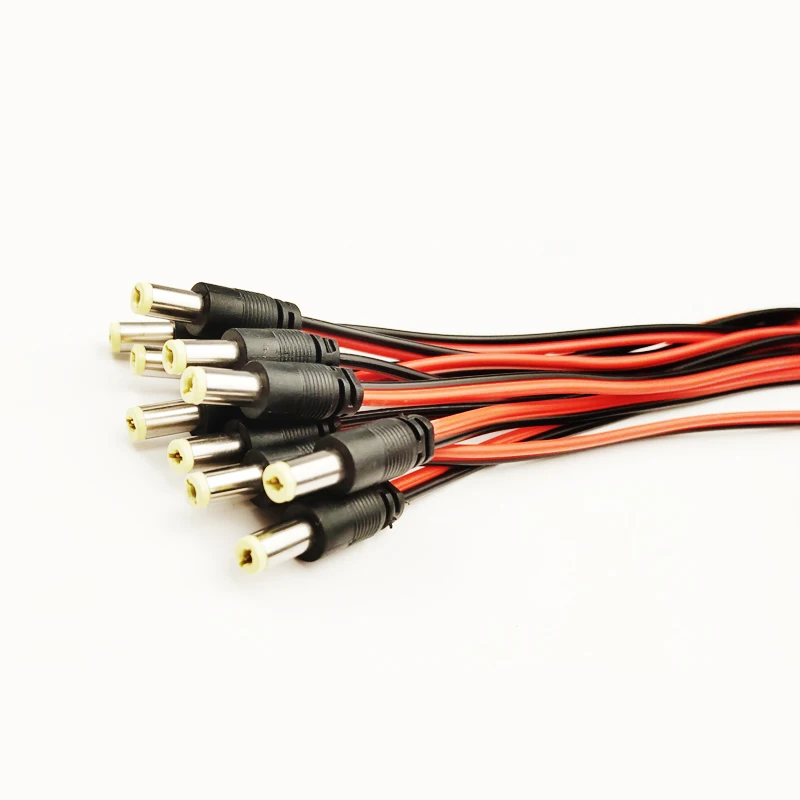 1 5 10 Stück männlich weiblich DC-Stromanschluss 5 V 12 V 5,5 x 2,1 mm Drahtkabel-Stecker-Adapter für TV-Kamera 5050 2835 LED-Streifen-Bandlicht