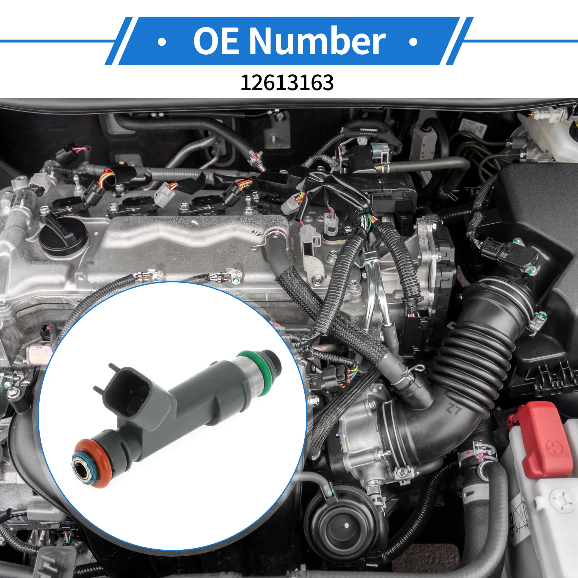 

Топливная форсунка UXCELL No12613163 для Chevrolet Malibu 2.4 2008-2012 1 шт. серая