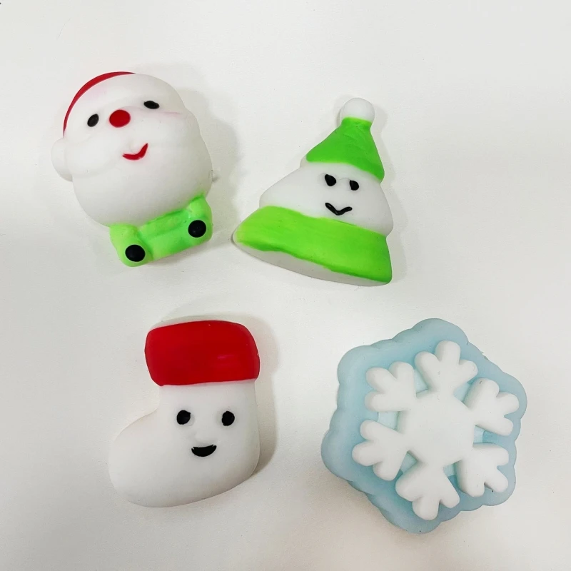 Brinquedo estresse bolas farinha mini boneco neve santa tpr para boneca brinquedo ansiedade alívio humor para