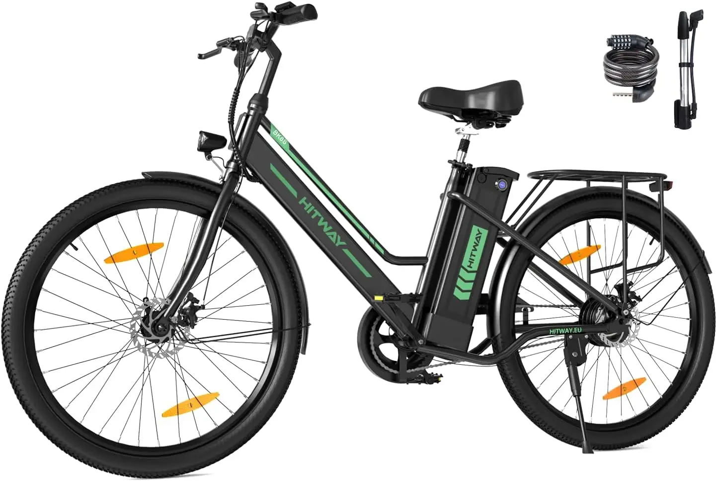 2024 New 26 Inch Electric Bike for Women and Men 250W Motor 36V/8.4Ah Battery Max 25 km/h Assisted Pedaling 35-70km Range Unisex Adult