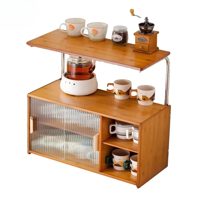 

Desktop Shelf Multi-layer Dust Holder Glass Cup Tea Coffee Cup Mug Locker Storage Box