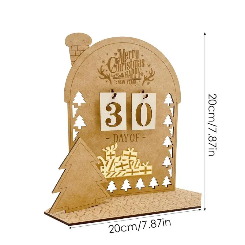 Kerst Houten Adventskalender Onafgemaakte Huisvormige Aftelkalender Adventskalender Diy Kit Klaar Om Te Versieren Voor Geschenken