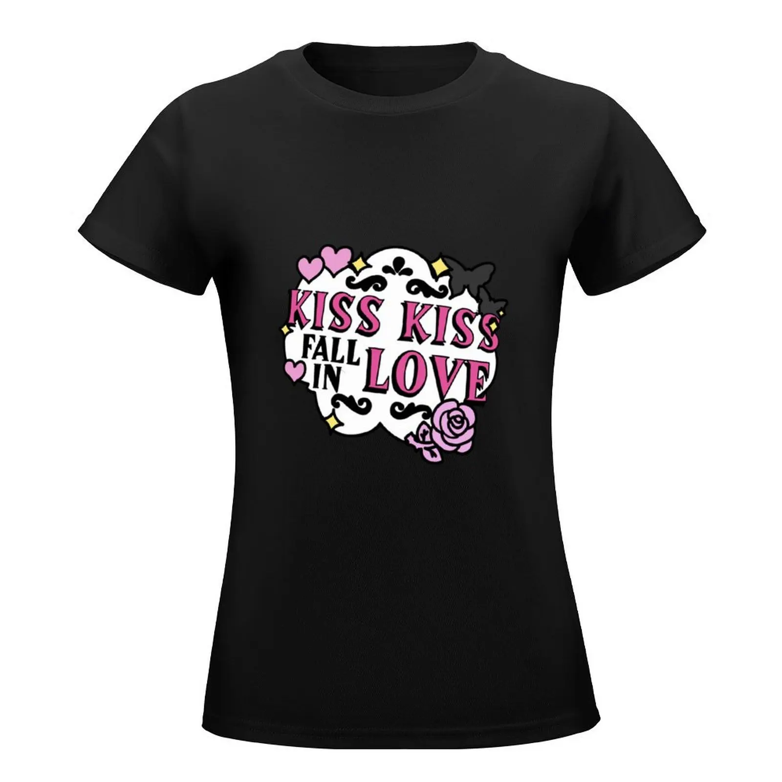 Kiss Kiss Fall in Love T-Shirt tees anime clothes cotton t shirts Women