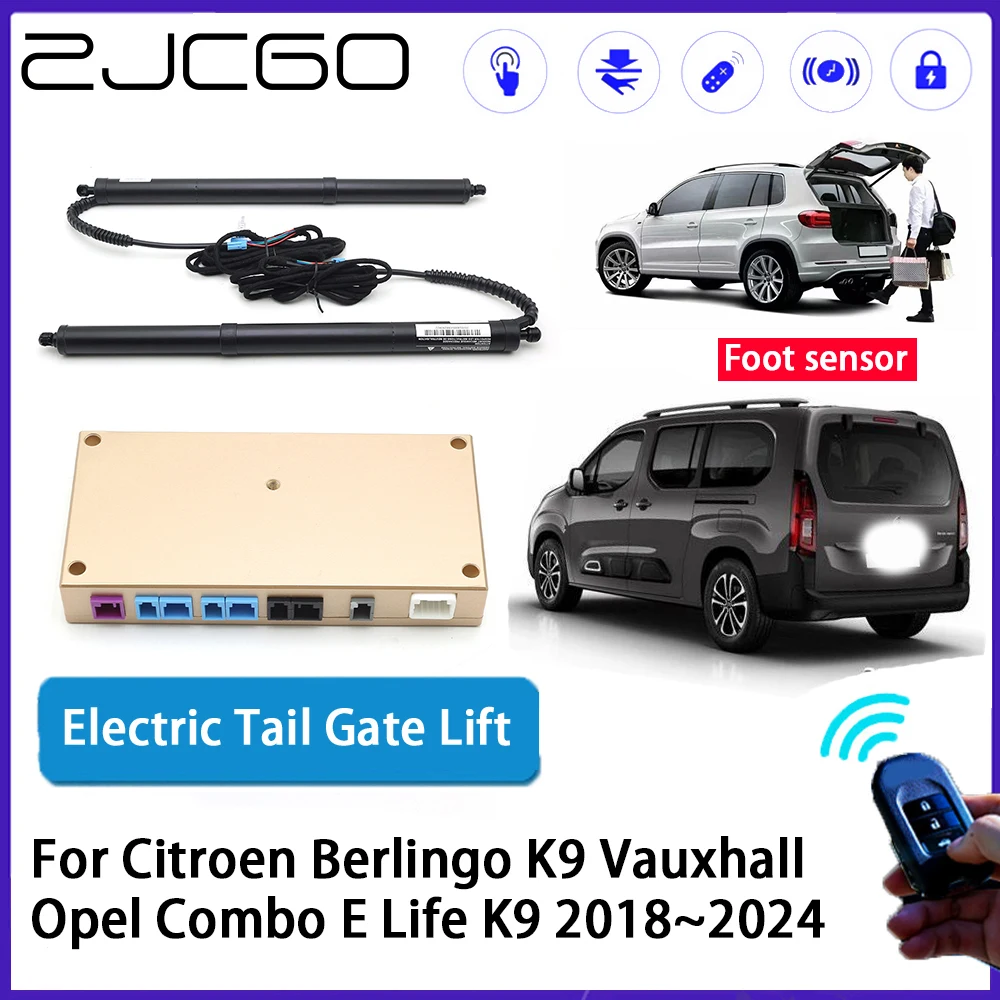 

ZJCGO Car Auto Trunk intelligent Electric Tail Gate Lift for Citroen Berlingo K9 Vauxhall Opel Combo E Life K9 2018~2024