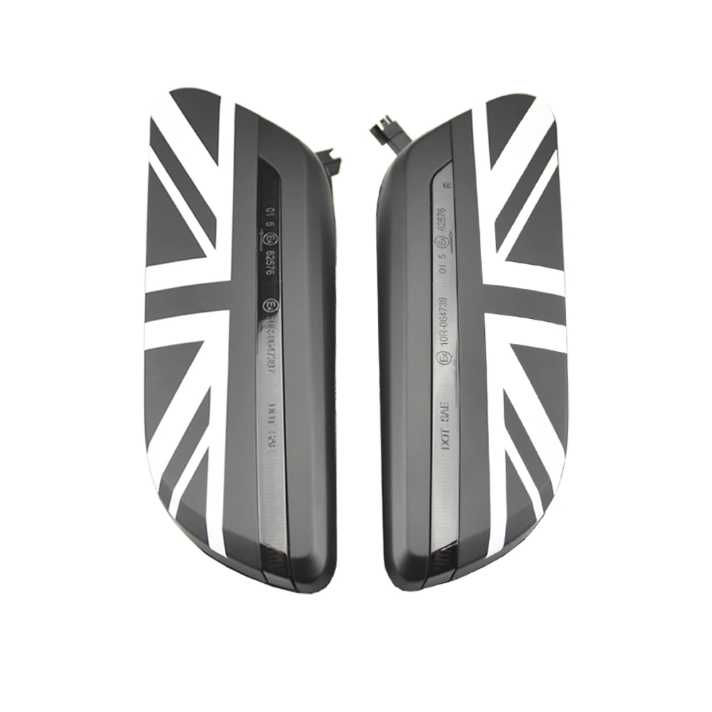 

2 шт. боковой габаритный фонарь Scuttle Union Jack стиль для MINI Cooper F56 F55 F57 2022 + светодиодный динамический указатель поворота, мигалка