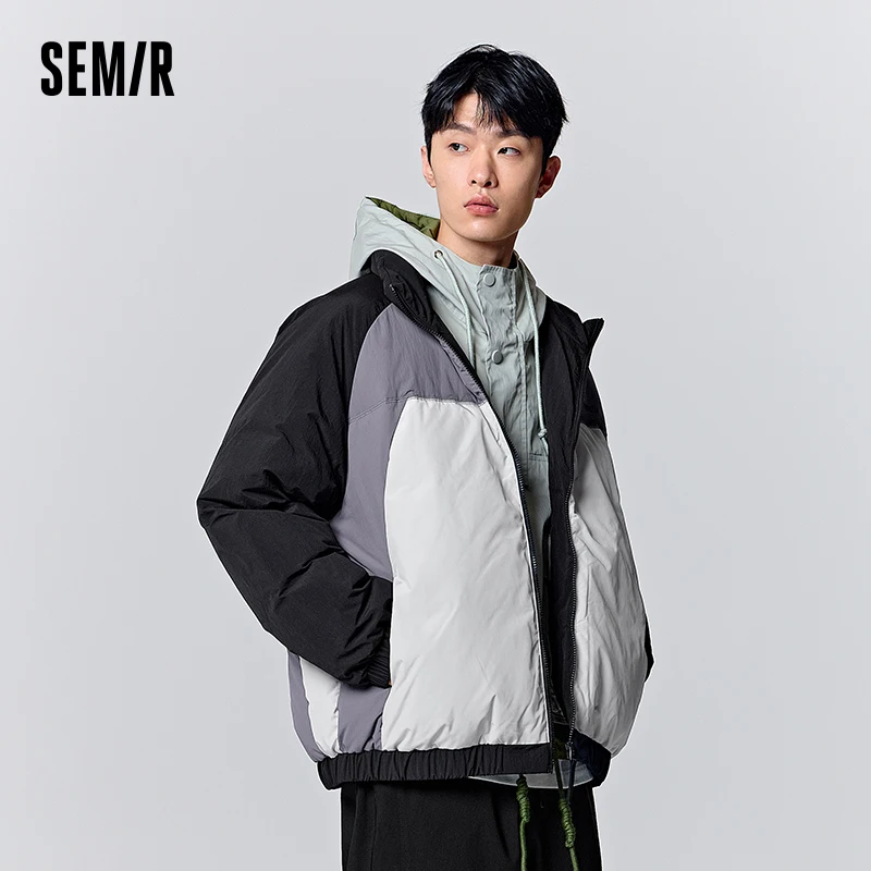 Semir Down Jacket Men 2023 Winter New Warm Oversize Comfortable Fashion Sports Jacket