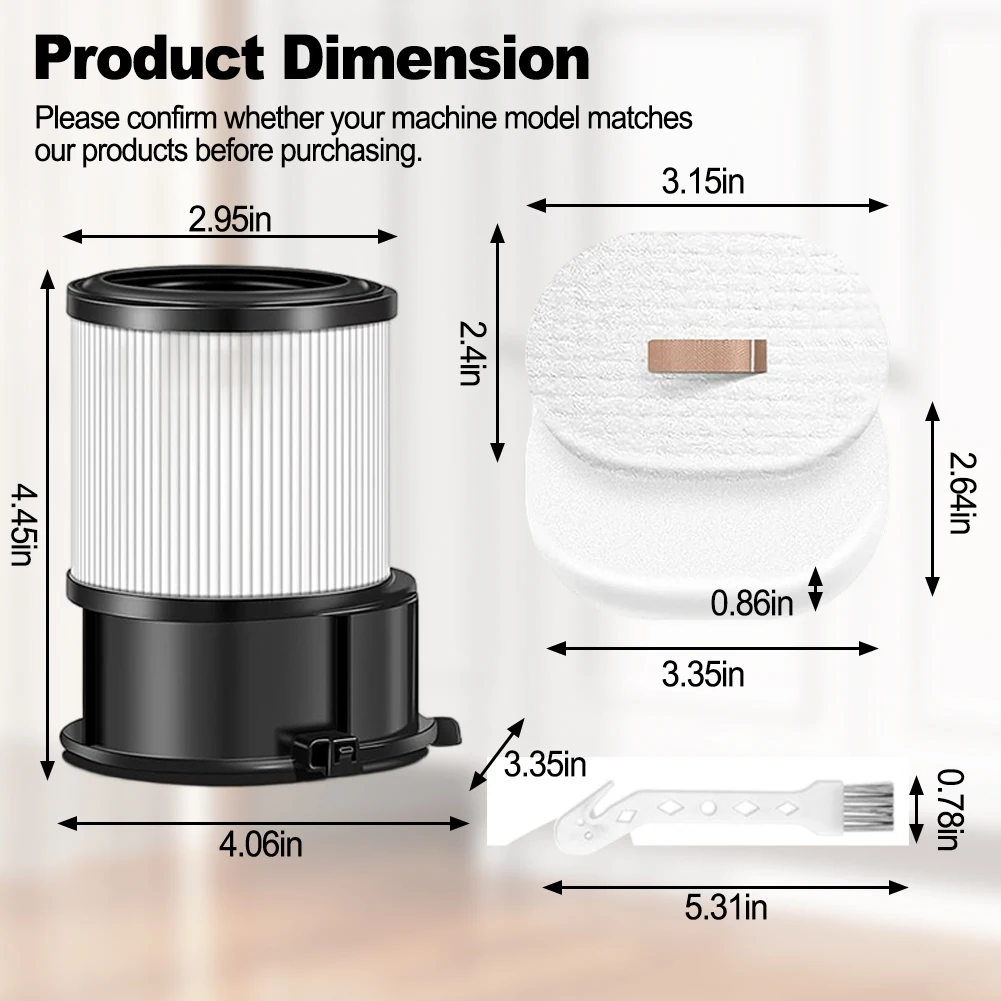 مجموعة فلاتر HEPA قابلة للغسل مكونة من 15 قطعة للمكانس الكهربائية اللاسلكية Shark PowerDetect ذاتية الفارغة (IP3251، IP3251C وغيرها من المكانس الكهربائية من سلسلة IP #5