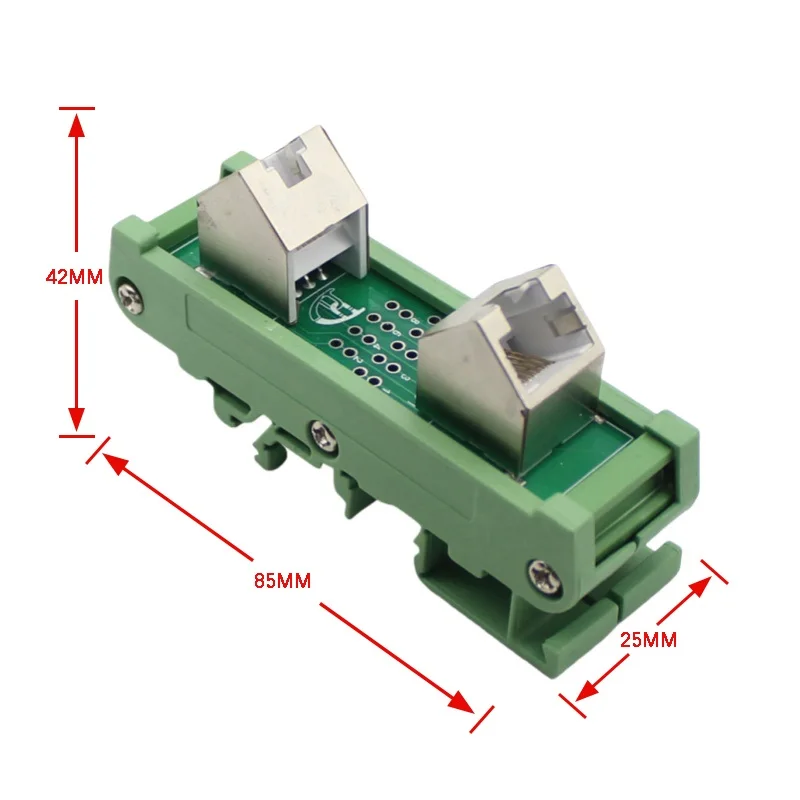 Mounting adapter can be used as end stop  gray green black Circuit Board Mounting Bracket For Mounting DIN Rail