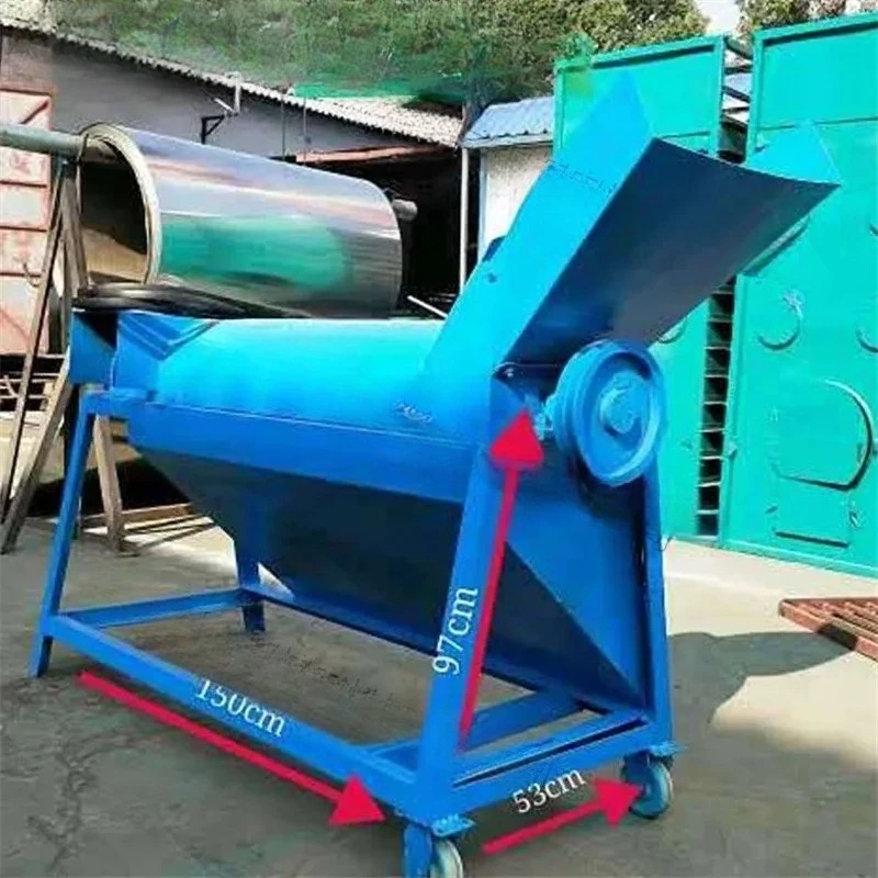 

Edible fungus stick separator, shiitake waste bag stripper, mushroom bag and stick crushing all - in - one machine