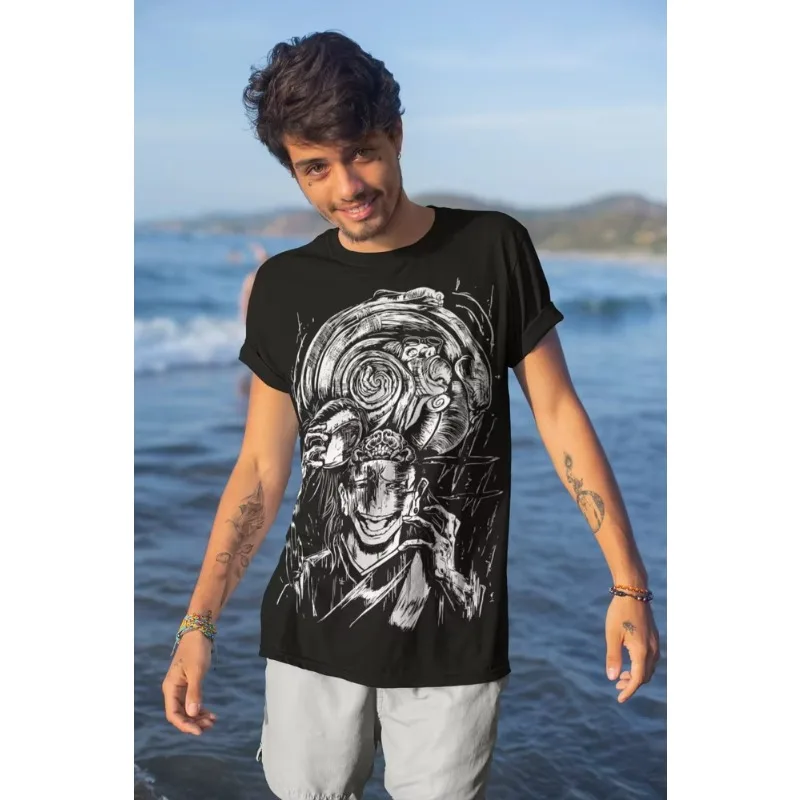 الاتجاه الصيف 2025 تأثيري الطرفية Geto Suguru الدماغ Jujutsu Kaisen Gojo Kenjaku أنيمي مانغا للجنسين قميص لينة تي شيرت القطن #2