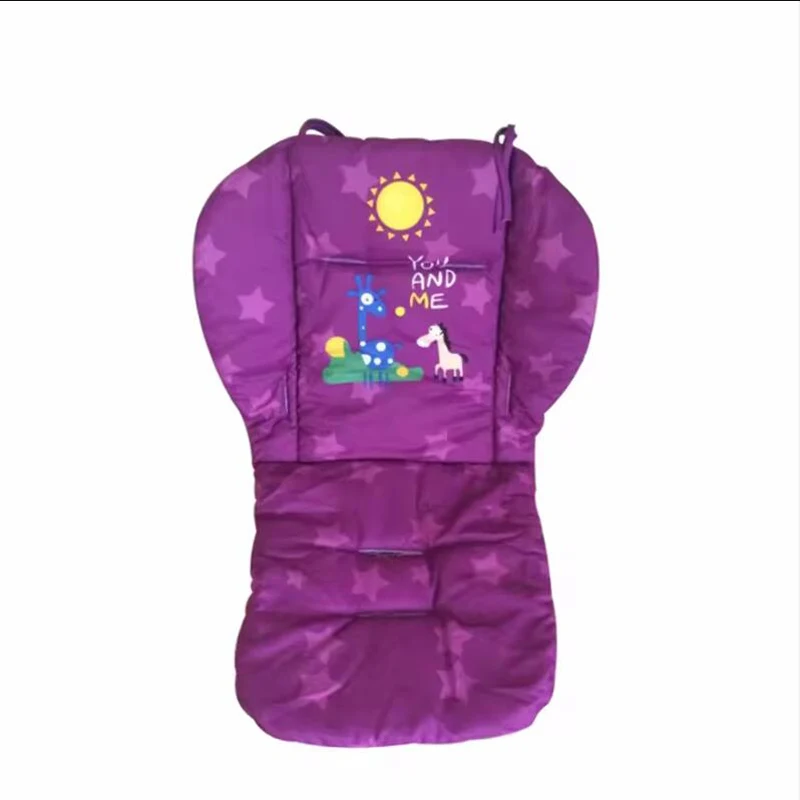 Four Seasons Baby Stroller Soft Cotton Pads Cute Printed Stroller Seat Cushion Children Thicken Universal Dining Chair Cushion