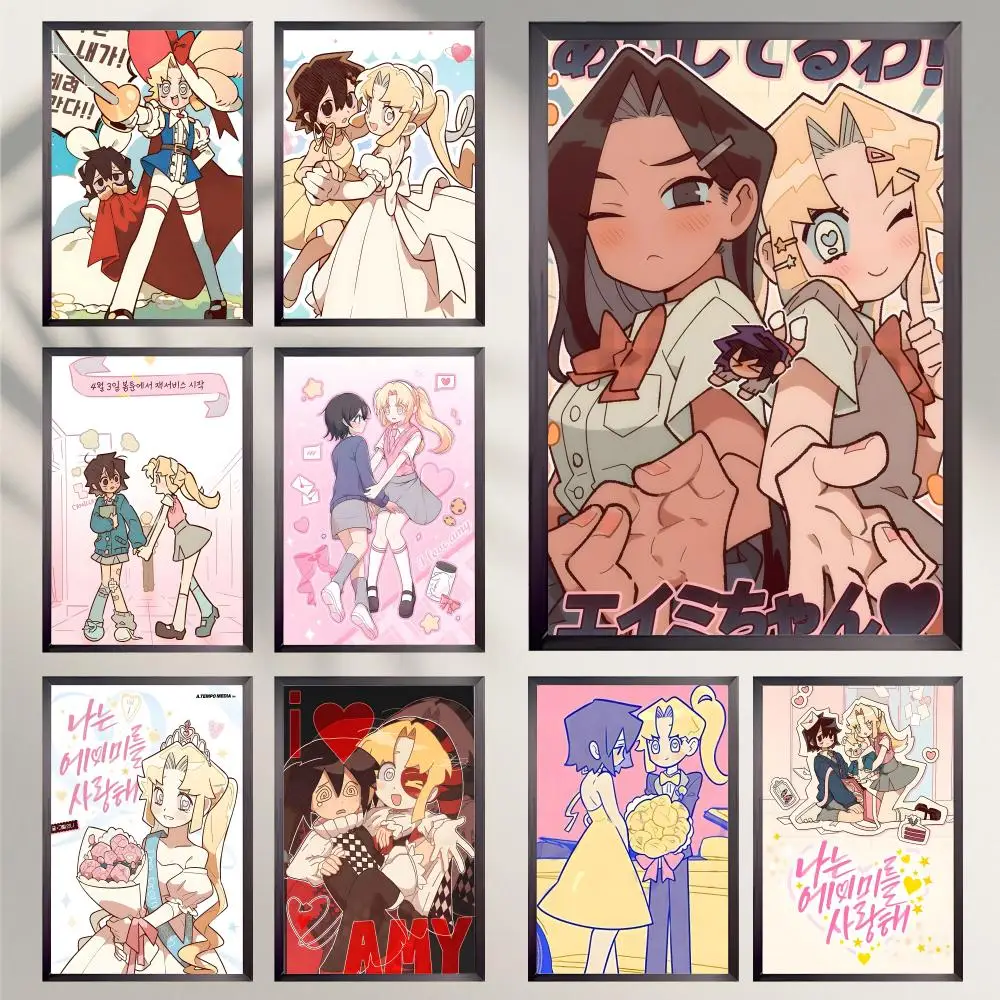 ملصق Anime I-I Love AmyS عالي الدقة متعدد الاستخدامات مقاوم للماء لتزيين الحائط ذاتي اللصق مثالي لأي غرفة وهدية مثالية #1